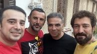 خاطره بازی سپند امیرسلیمانی با دوستانش + عکس