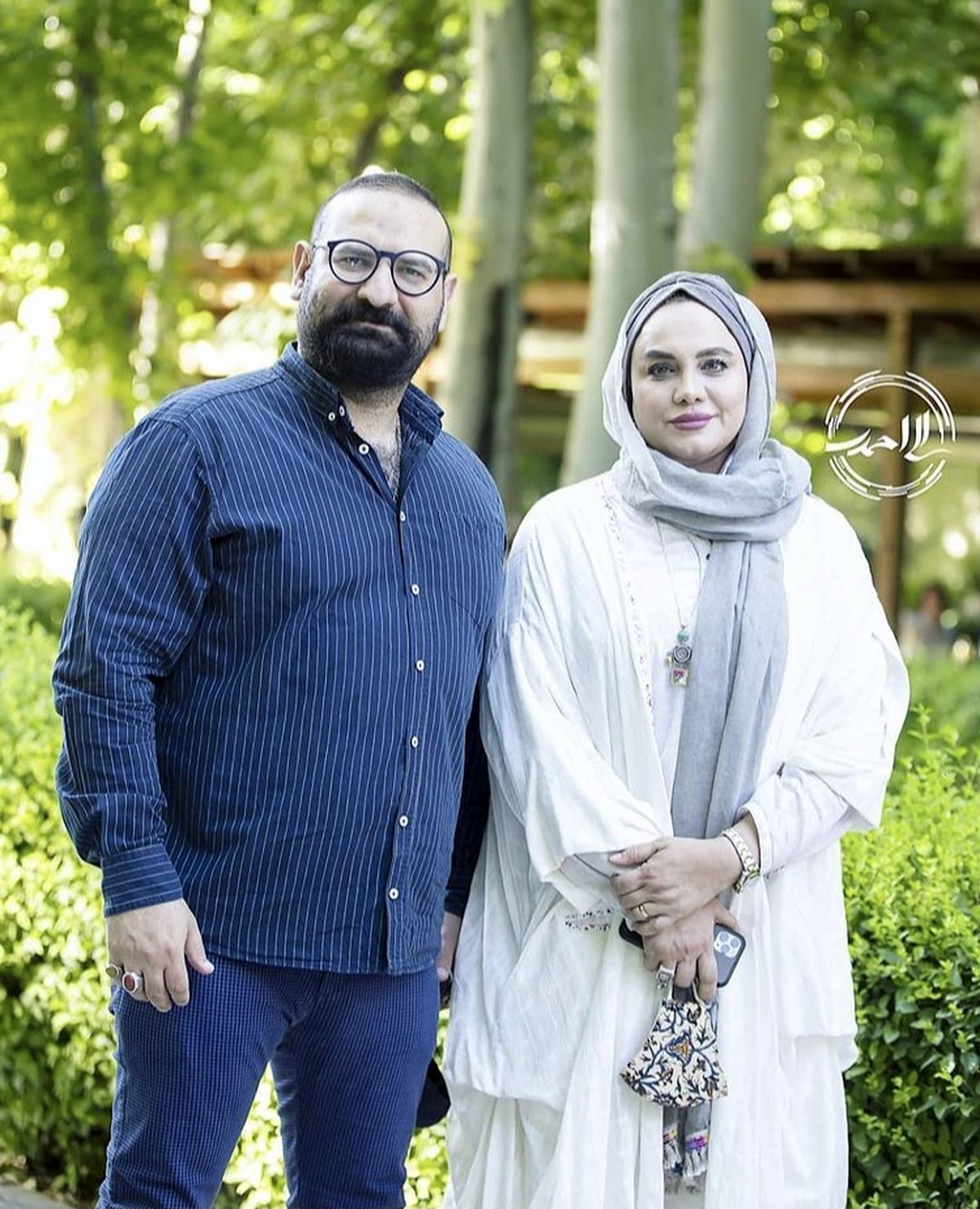 نرگس آبیار و همسرش + عکس