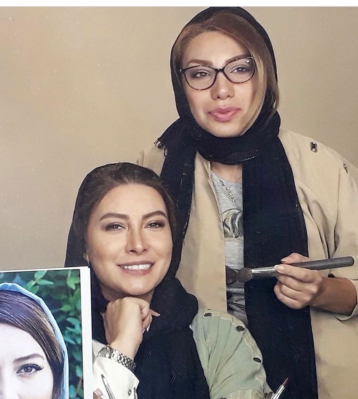 فریبا نادری در حال گریم‌کار جدیدش + عکس