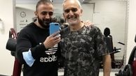 بیژن بنفشه خواه و‌ مربی بدنسازیش + عکس