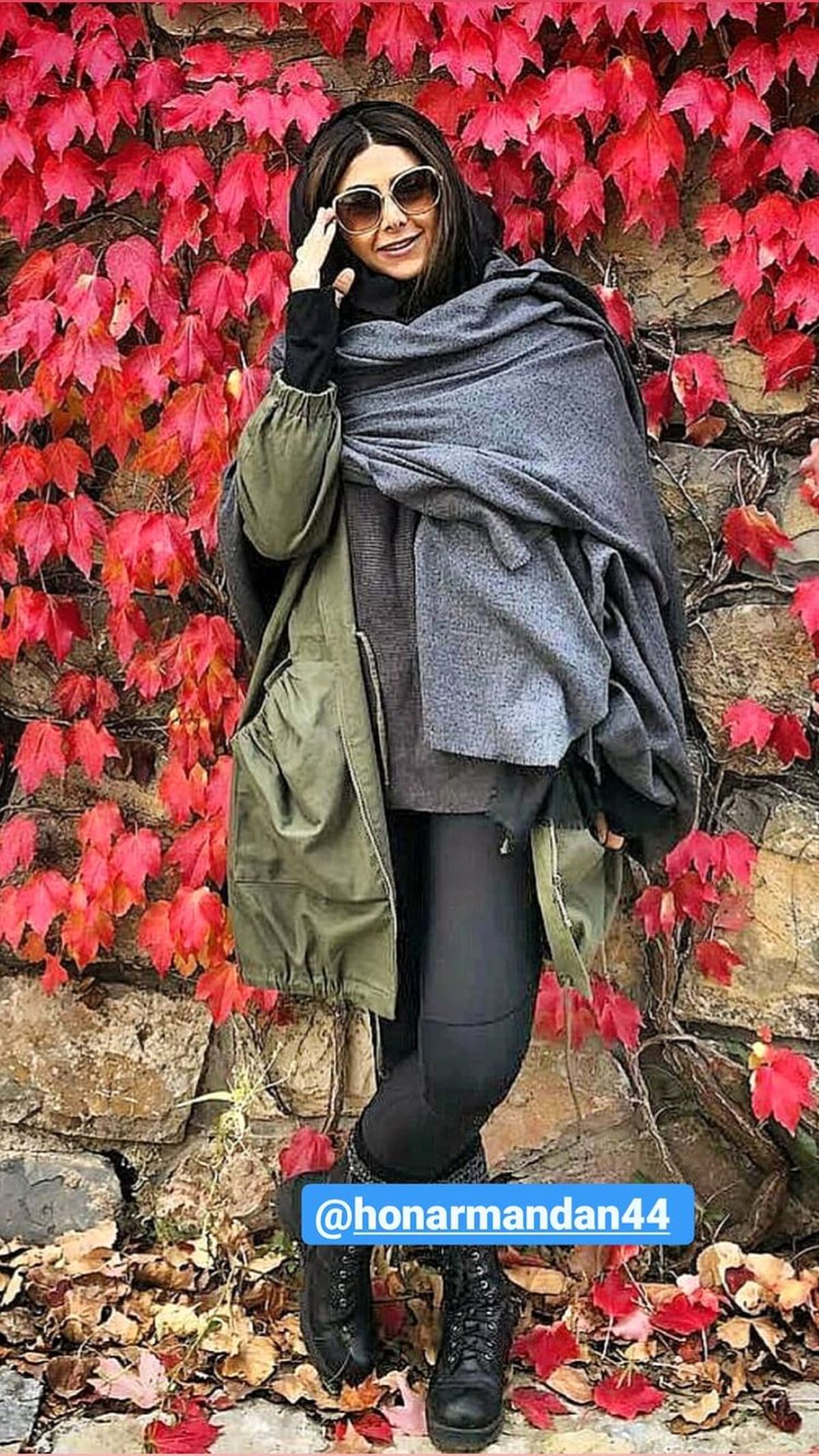 استایل زمستانی آزاده صمدی + عکس
