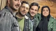 باران کوثری در جمع مردان ملکه گدایانی + عکس