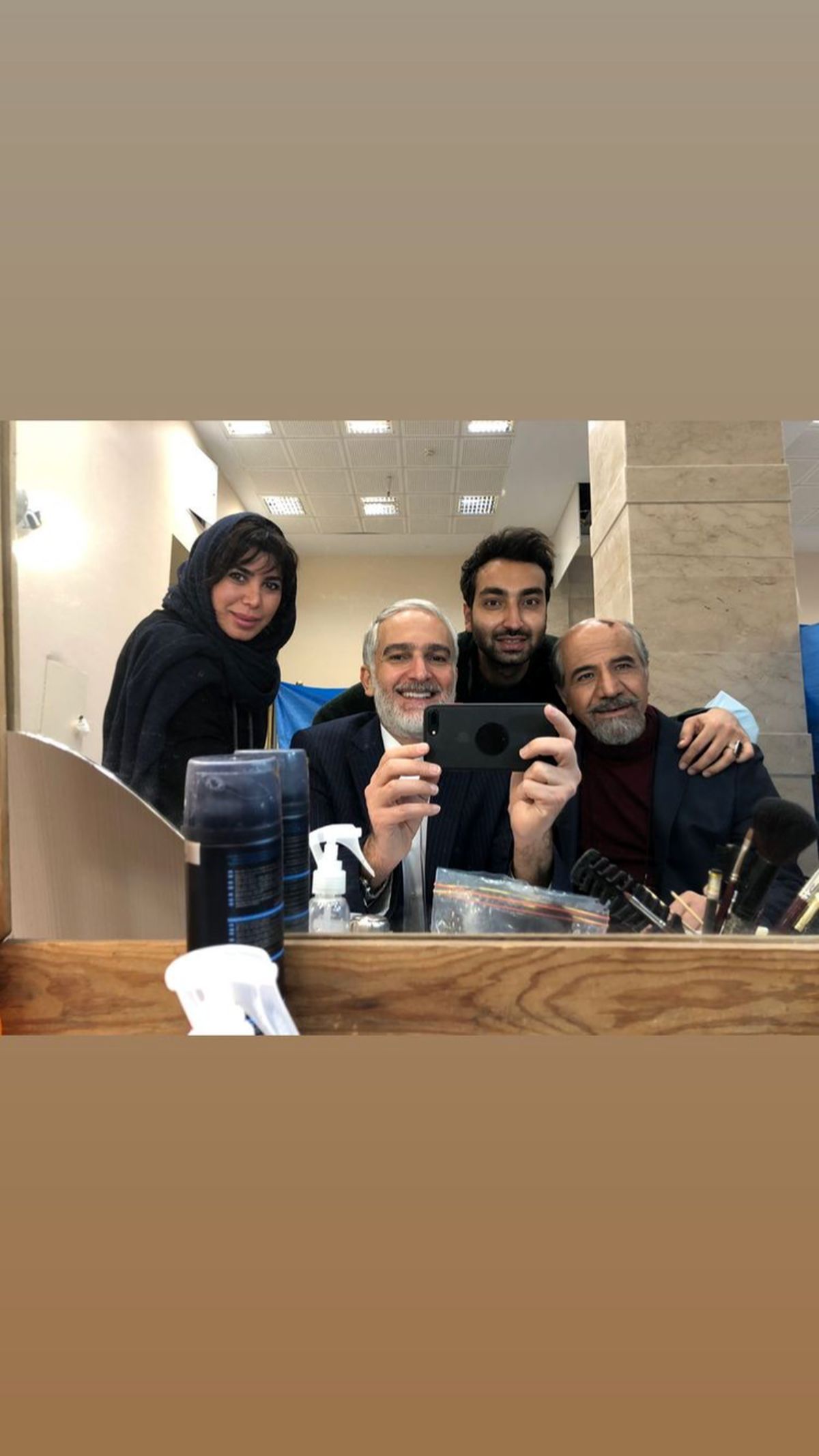 بیژن بنفشه خواه با گریم‌ کار جدیدش + عکس