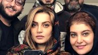 سلفی نیلوفر پارسا در اتاق گریم در کنار دوستانش + عکس