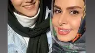 مجری معروف در کنار بازیگر آقازاده + عکس