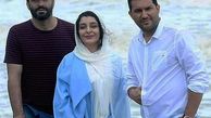 حامد بهداد و ساره بیات در لب دریا در مازندران+عکس