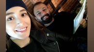سلفی فرشته حسینی با صابر ابر + عکس