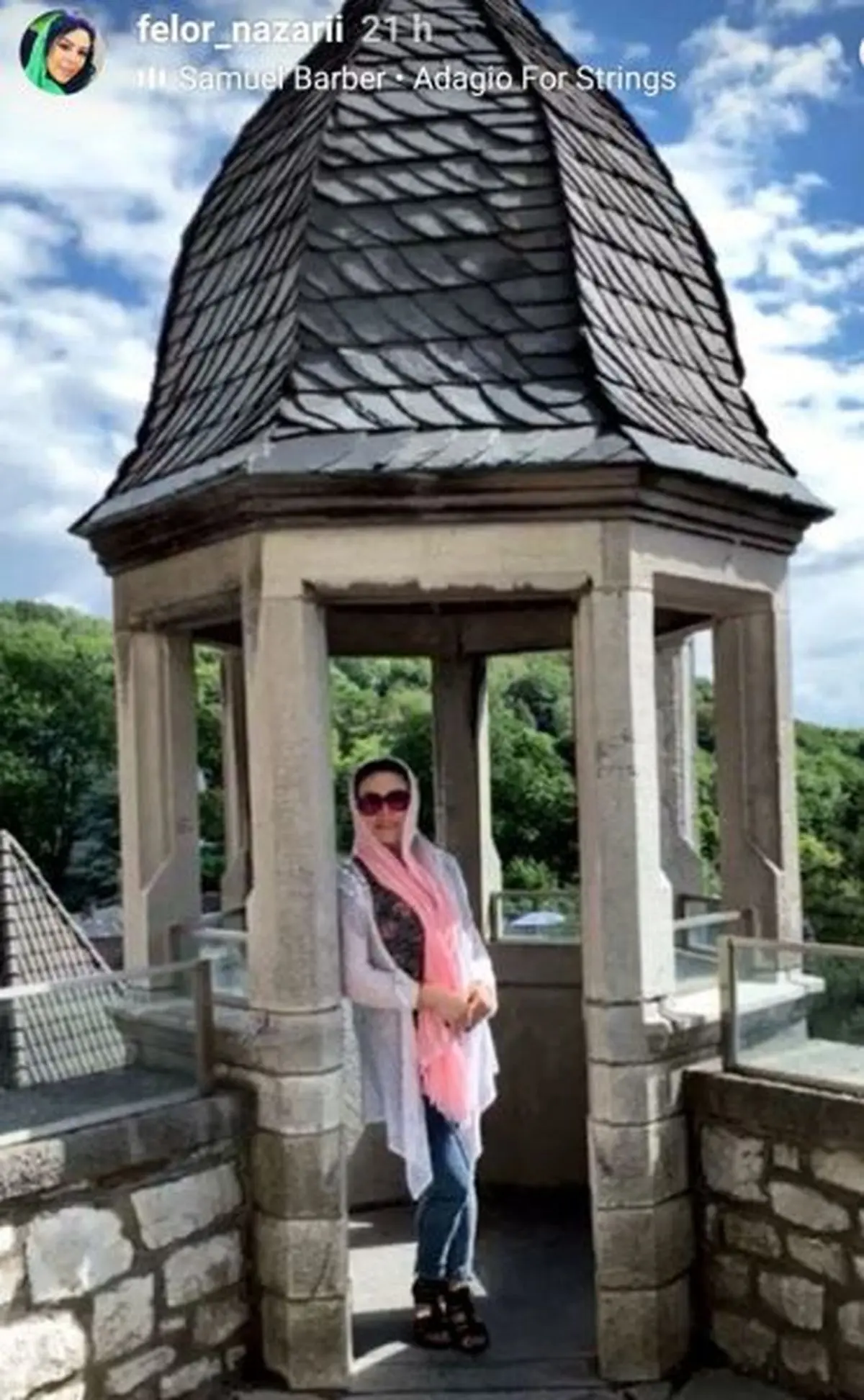 گشت و گذار خانم بازیگر + عکس 