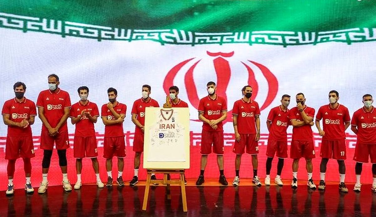 بدرقه تیم ملی بسکتبال المپیک ۲۰۲۰+ عکس