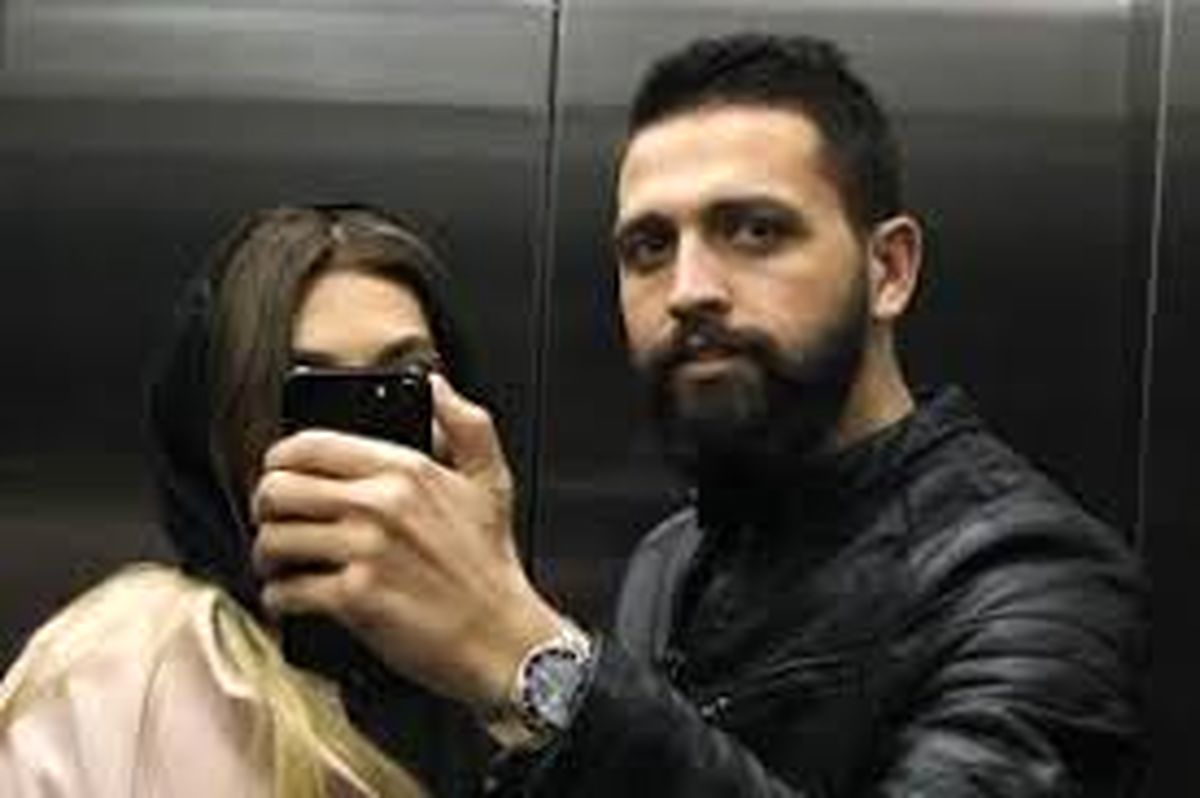 محسن افشانی به همراه همسرش سویل در یک نمایش /عکس