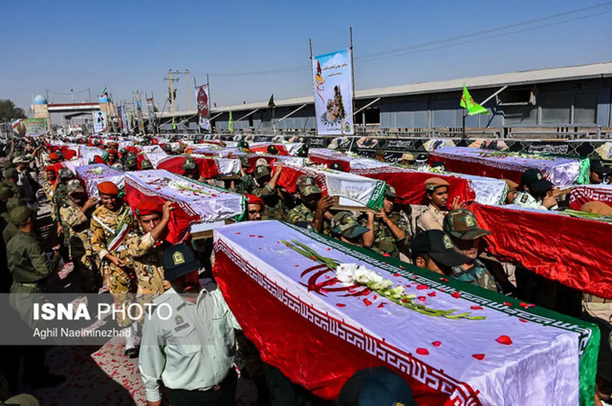ورود پیکر ۱۱۹ شهید دوران دفاع مقدس از مرز شلمچه