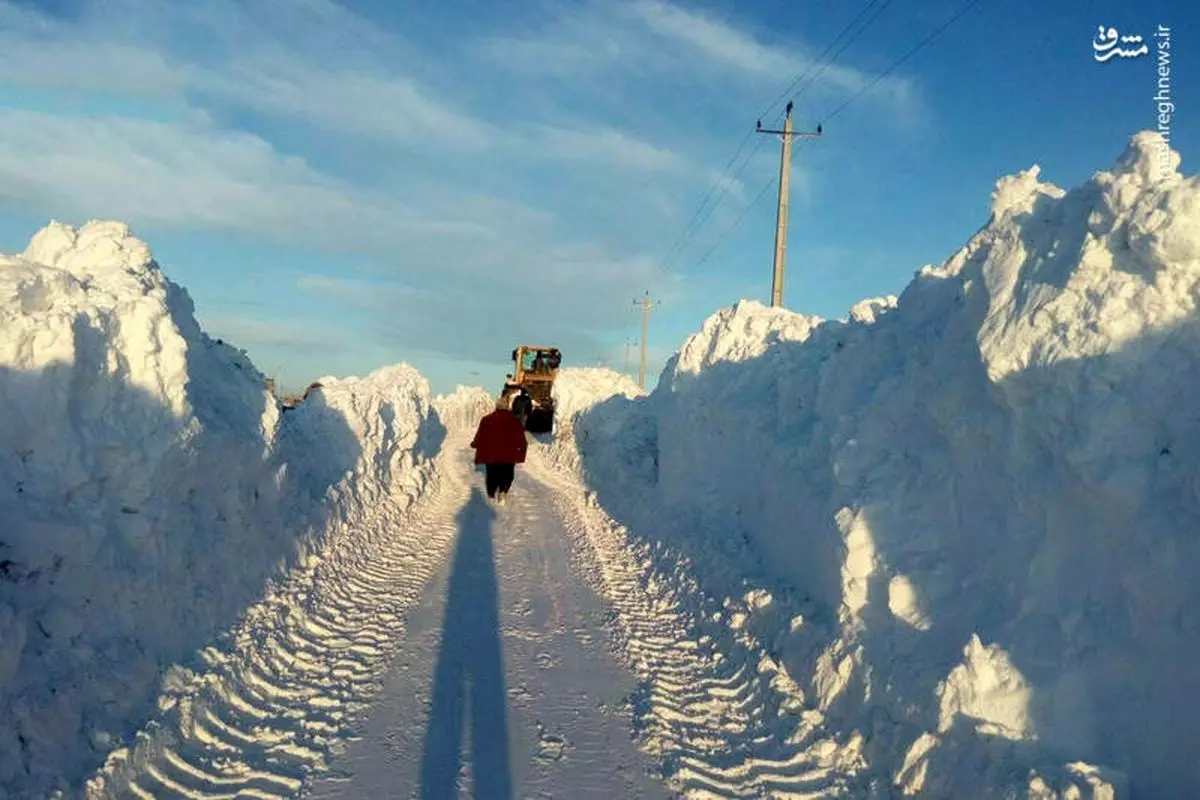  برف‌ 2 متری در آذربایجان شرقی/عکس