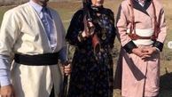 فاطمه گودرزی با لباس کردی + عکس