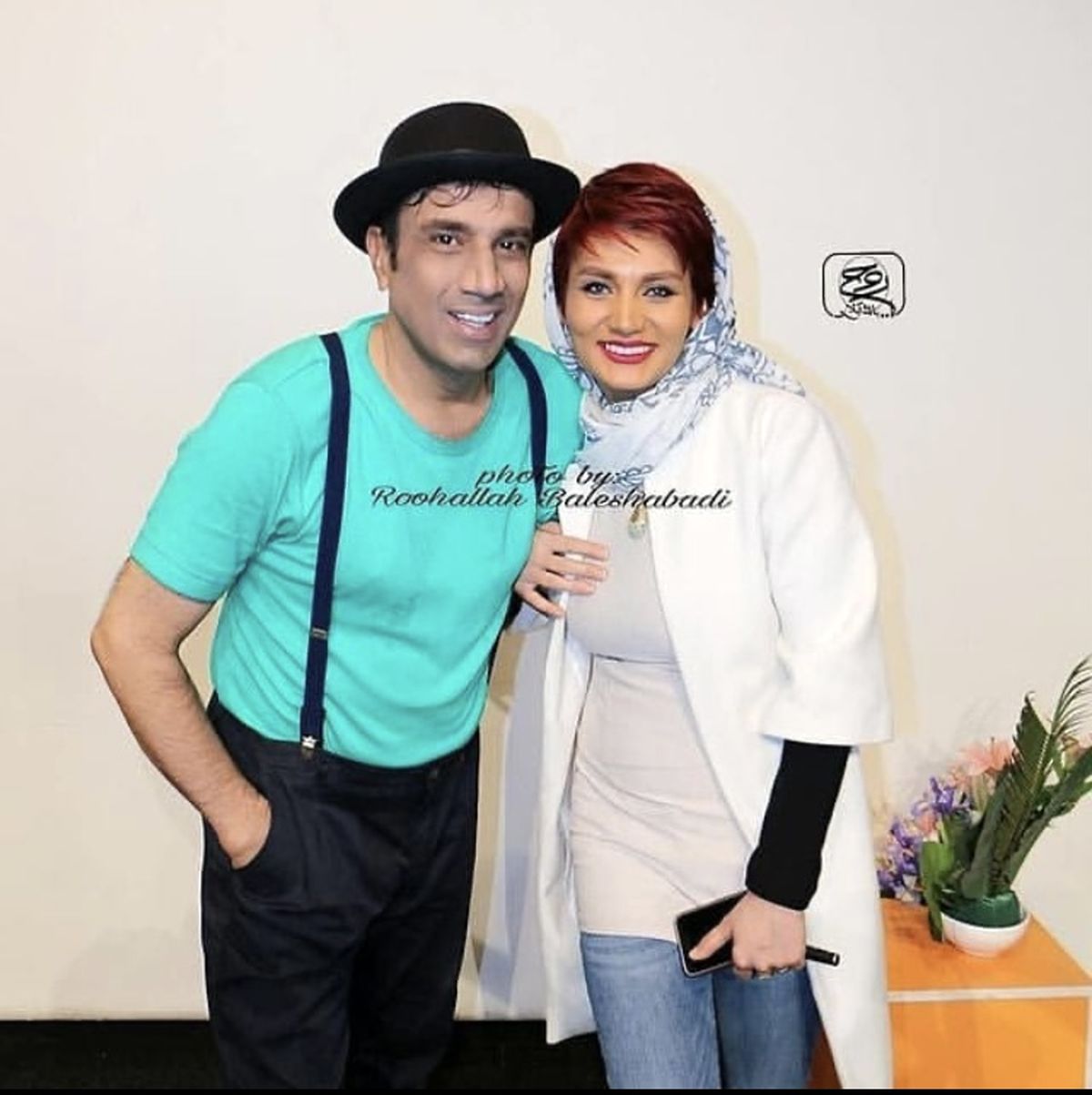 استایل خاص نصرالله رادش و همسرش + عکس
