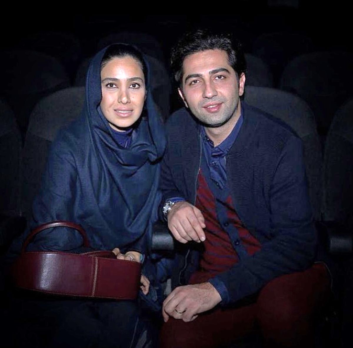 علی سخنگو و همسرش + عکس