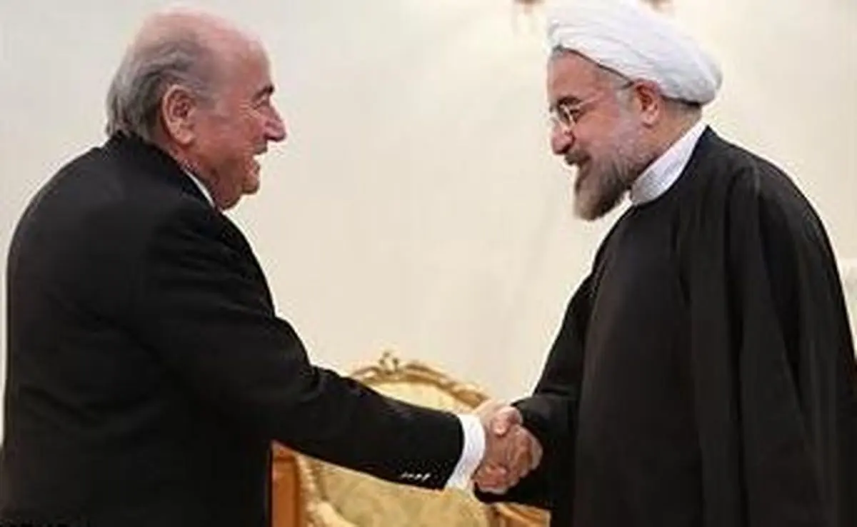 رئیس فیفا به دیدار حسن روحانی رفت