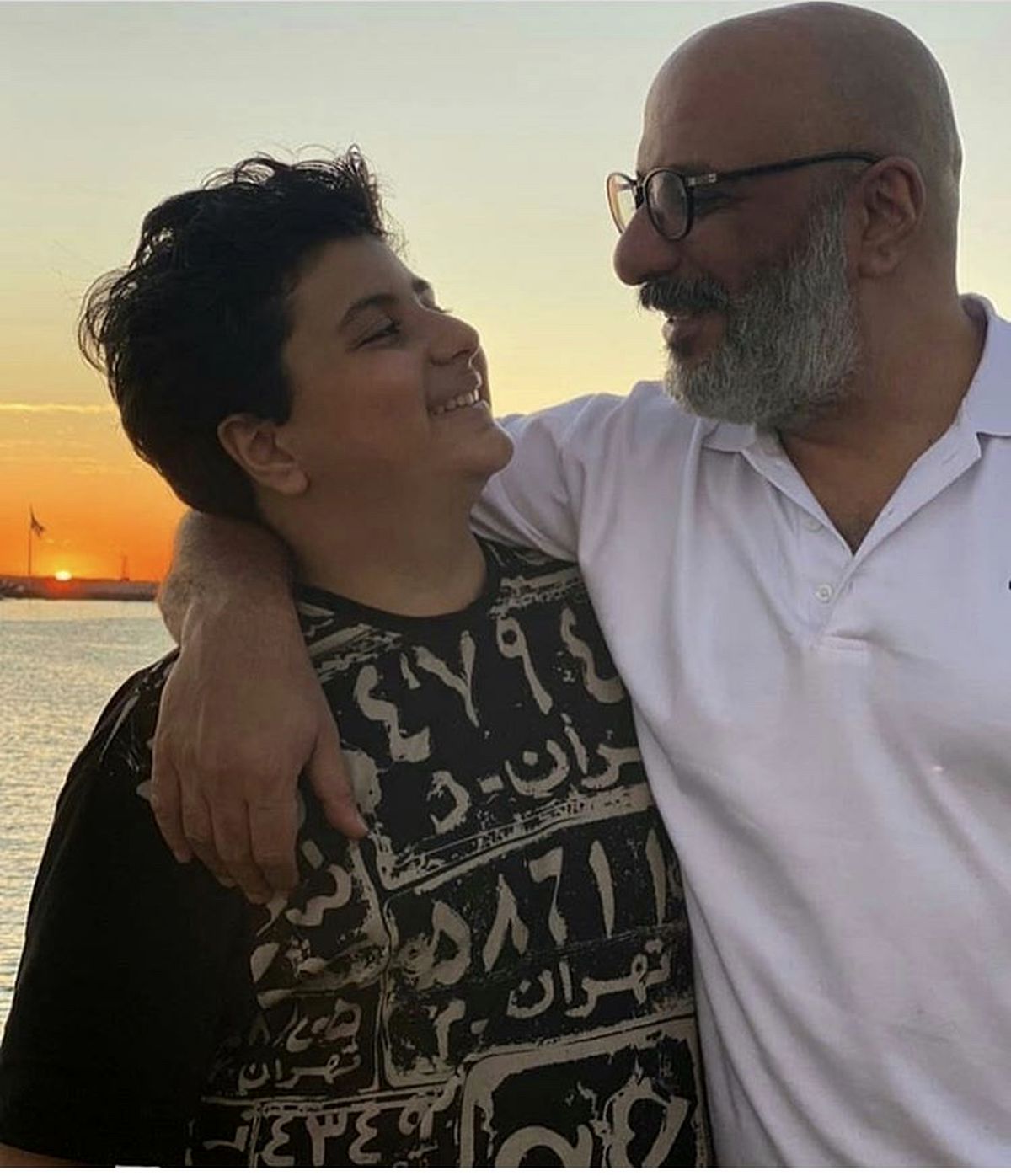 امیر جعفری و پسرش + عکس