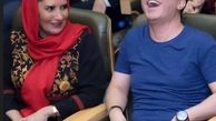 خنده سرخوشانه عمو پورنگ در کنار فریبا کوثری+عکس