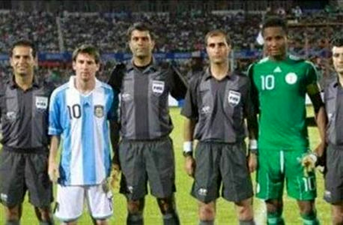 محسن قهرمانی در کنار لیونل مسی ؛ عکس