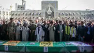 تشییع پیکر مطهر سه شهید مدافع حرم/تصاویر