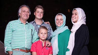خانواده اروپایی احمد نجفی+ عکس