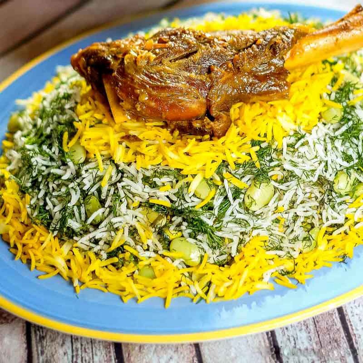 طرز تهیه باقالی پلو با گوشت به سبک رستورانی