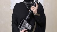 تفنگ خفن فریبا نادری + عکس