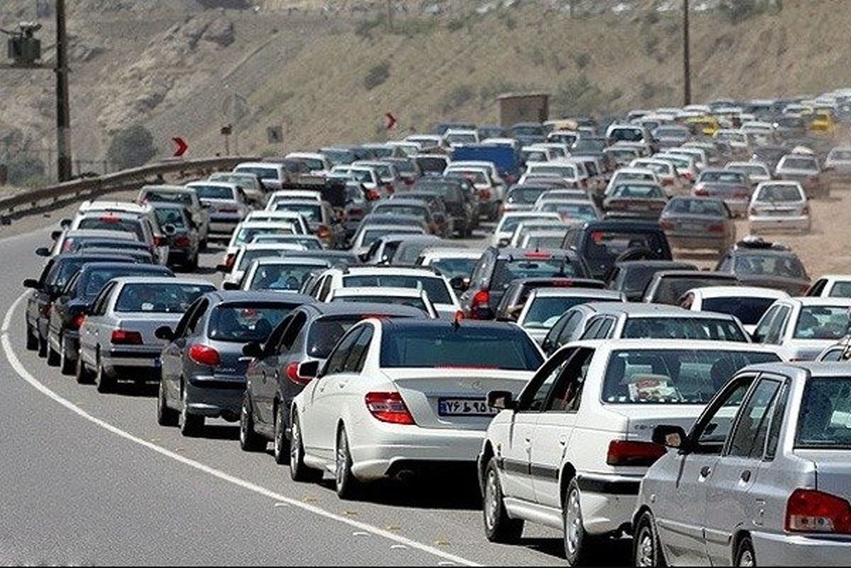 ترافیک سنگین در مرزن آباد-چالوس