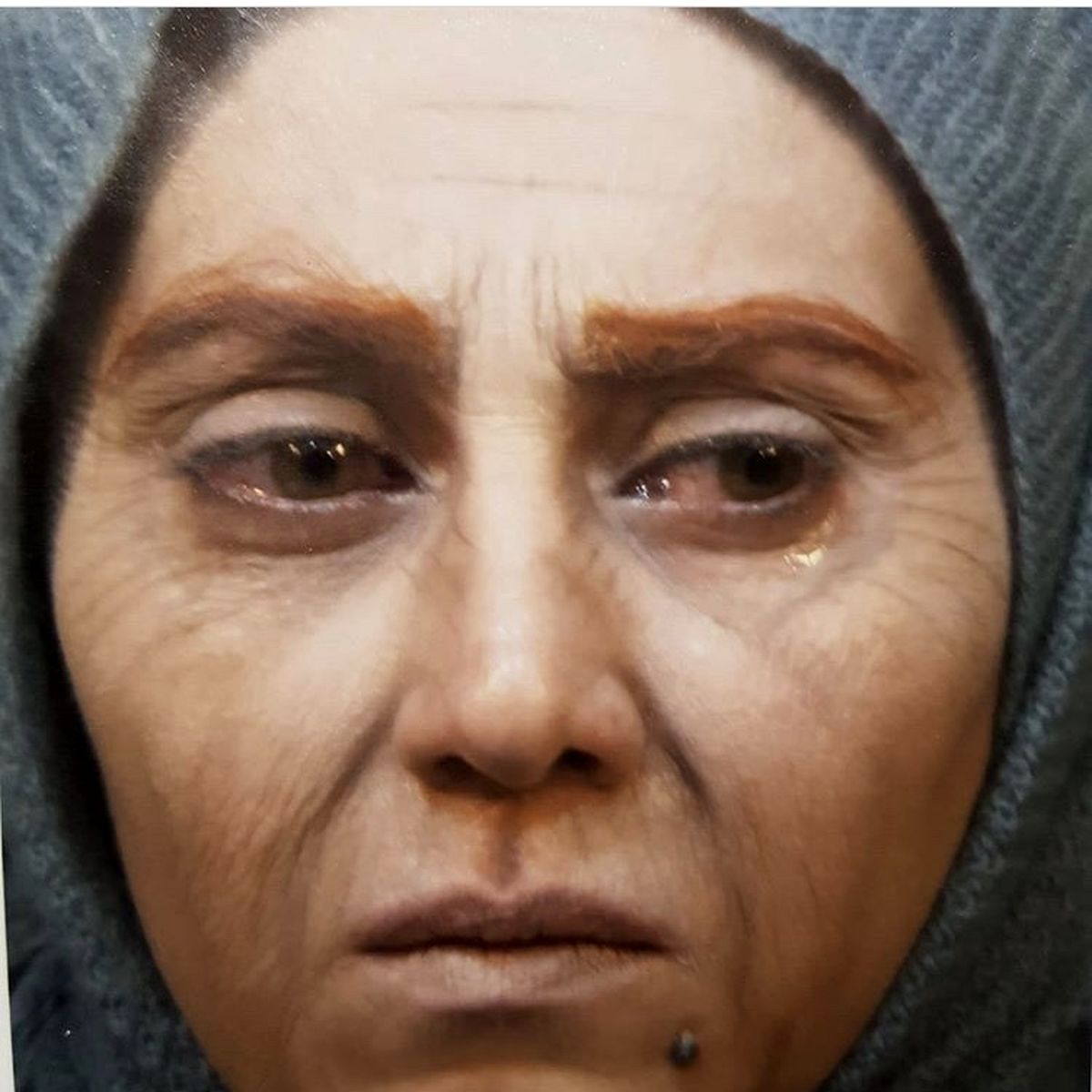 گریم‌پیرزنانه خانم بازیگر + عکس