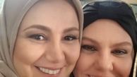  عکس خندان بهنوش بختیاری و افسانه چهره‌ آزاد