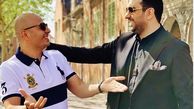 امید حاجیلی و دوستش در هلند