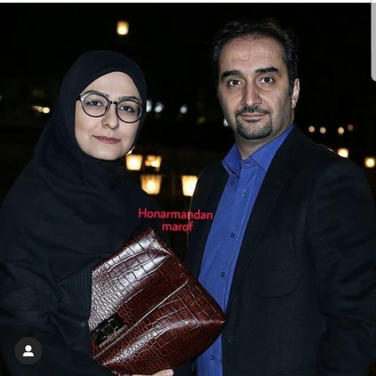نیما کرمی در کنار همسرش + عکس