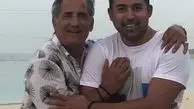 مجید مظفری و پسرش + عکس