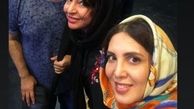 مجری ممنوع التصویر درکنار زوج مشهور سینما + عکس 