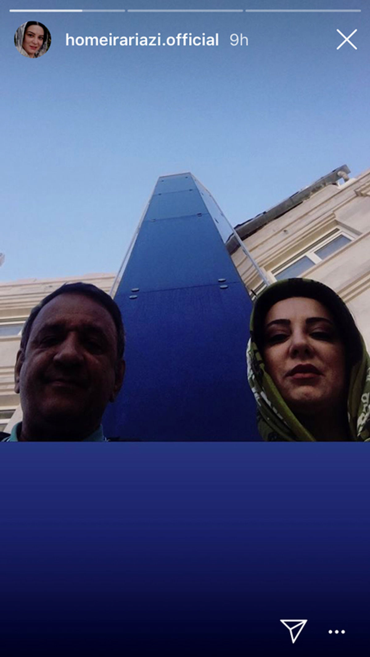 عکس سر به هوای خانم وکیل بوی باران و همسر بازیگرش