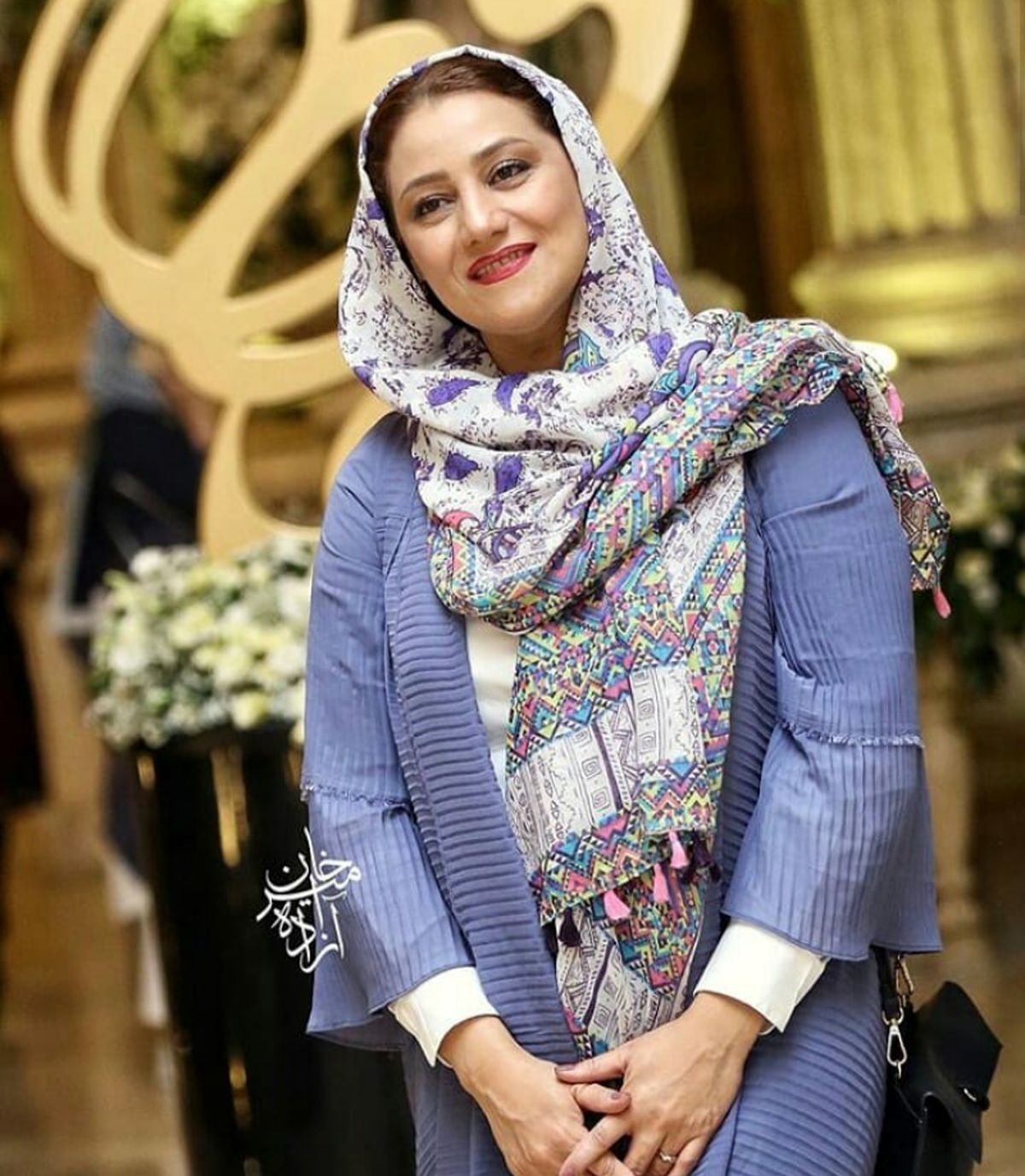 تیپ بنفش شبنم مقدمی+عکس
