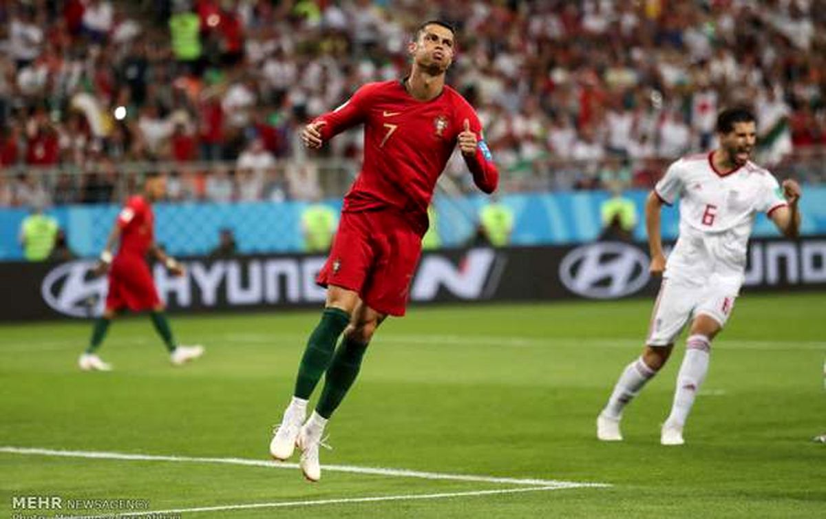  علیرضا جهانبخش در گوش رونالدو چه گفت؟+عکس