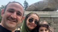 گردش اوس موسی و همسر و دختر شیطونش در طبیعت+عکس