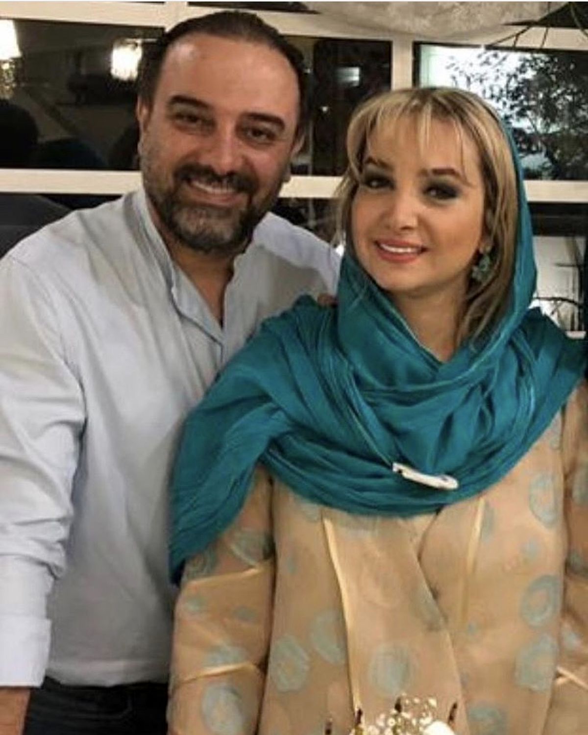 برزو ارجمند و همسرش + عکس