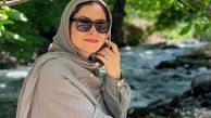 خانم مجری در طبیعت زیبا