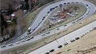 ترافیک پرحجم در محورهای تهران-قم و قم-جمکران