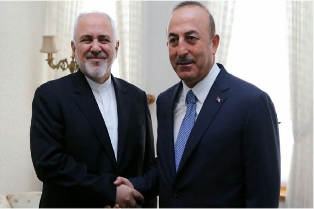 دیدار ظریف با وزیر امور خارجه ترکیه 