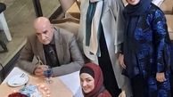 نگین صدق گویا و همکارانش در پشت صحنه کار جدیدش + عکس