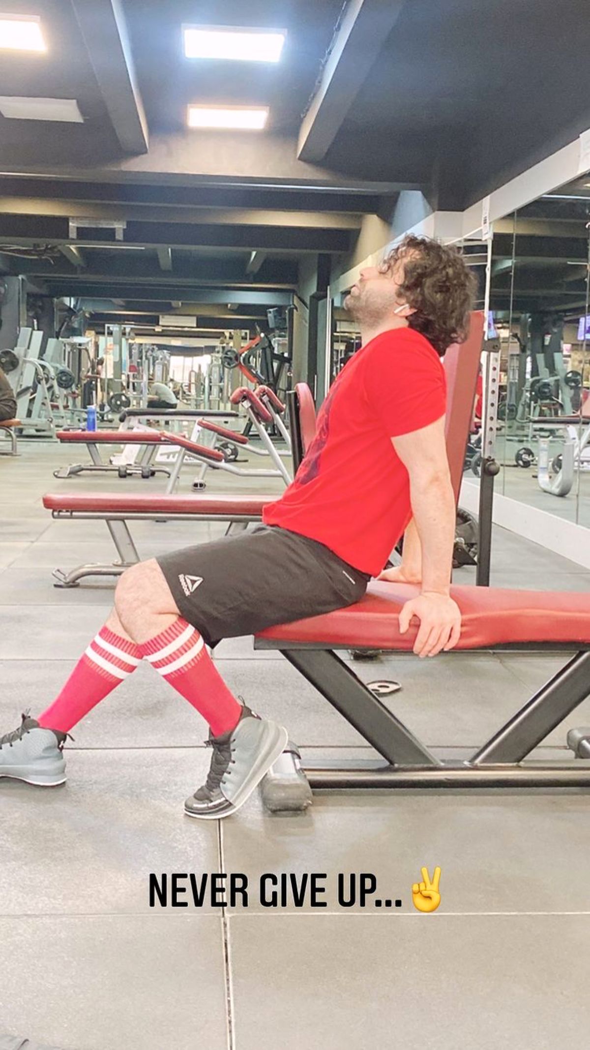رضا بهرام در باشگاه + عکس