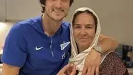 سردار آزمون و ‌مادرش + عکس