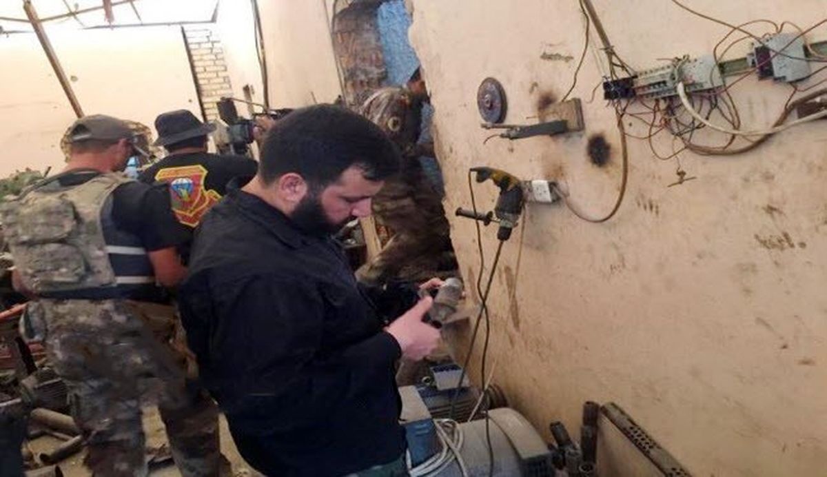 بزرگترین کارگاه بمب سازی داعش در فلوجه