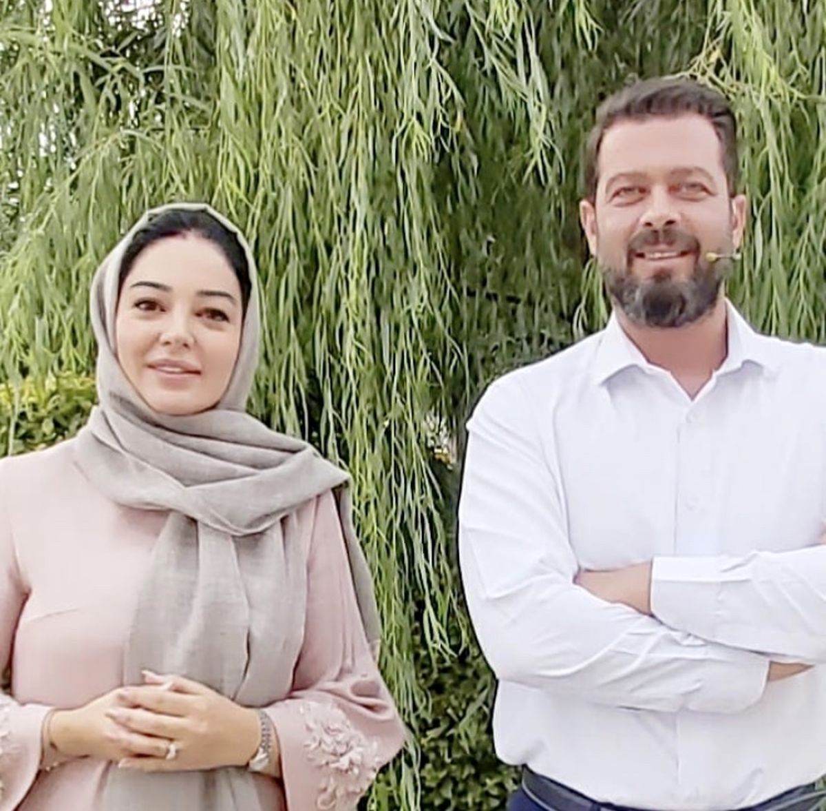 رزیتا غفاری در کنار مجری کودک شو + عکس