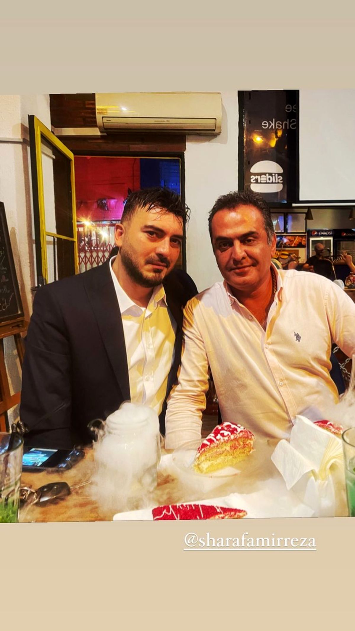 نیما شاهرخ شاهی و دوستش + عکس