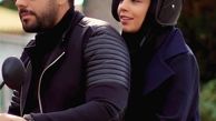 عکس عاشقانه احسان خواجه امیری و همسرش