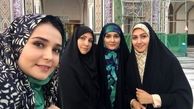 مژده خنجری و دوستانش در زیارت + عکس